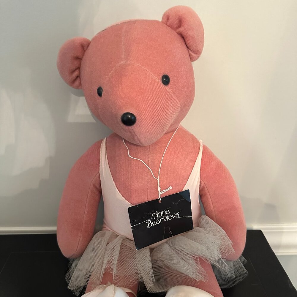 RARE Vintage North American Bear Company Anna Bearlova VIB Plush Pink 1979